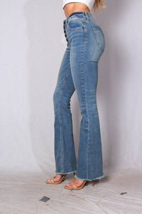 Lyla Five Button Flare Jean