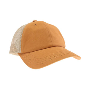 Solid Cotton Brushed C.C Ball Cap BA2000: Pink