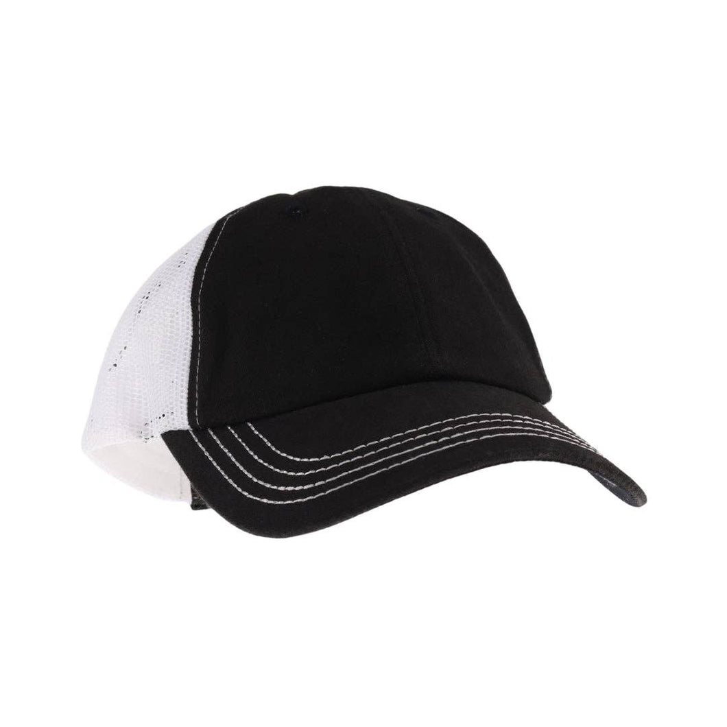 Trucker Color Mesh C.C Ball Cap BA2001: White