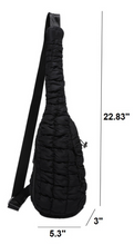 Load image into Gallery viewer, QUILTED PUFFY CROSSBODY SLING BAG
