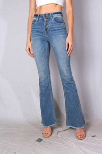 Lyla Five Button Flare Jean