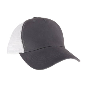 Unisex Solid Trucker Ball Cap TCB12: Navy/White