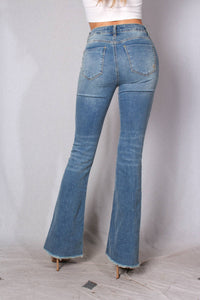 Lyla Five Button Flare Jean