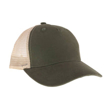 Load image into Gallery viewer, Unisex Solid Trucker Ball Cap TCB12: Olive/Beige
