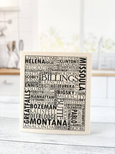 Load image into Gallery viewer, Montana Cities Swedish Dishcloth
