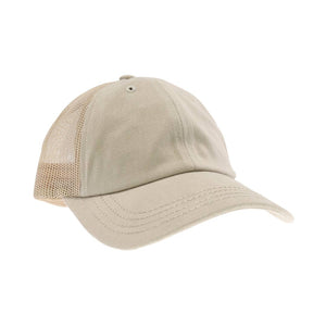 Solid Cotton Brushed C.C Ball Cap BA2000: Grey