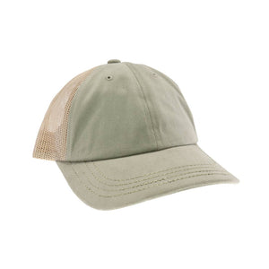 Solid Cotton Brushed C.C Ball Cap BA2000: Grey