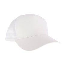 Load image into Gallery viewer, Unisex Solid Trucker Ball Cap TCB12: Navy/White
