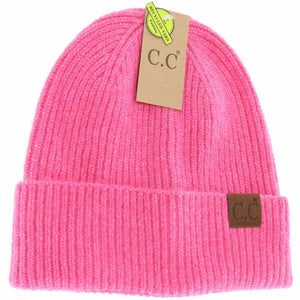 Unisex Soft Ribbed Cuff Beanie